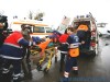 O ambulanta ce transporta un bolnav din Braila la Balotesti a fost spulberata de o autoplatforma, pe DN 1B, in zona Popasului Merei