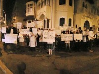 REZIDENTIAT 2015: Medicii tineri au protestat la portile Cotroceniului