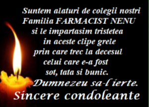 CONDOLEANTE FAMILIA FARMACIST NENU