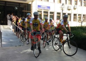 Buzaul, punct de plecare pentru un grup de ciclisti belgieni care promoveaza ingrijirile la domiciliu