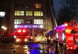 Incendiu de proporții la Institutul de Boli Cardiovasculare din Iași