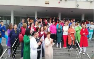 Protest spontan al angajaților de la SJU Craiova