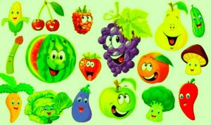 Fructe și legume zâmbitoare…
