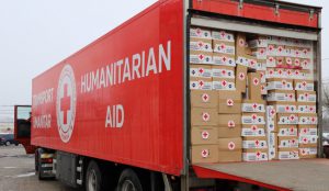 Crucea Roșie Română a dus 150 tone de produse de strictă necesitate la Cernăuți