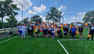 Green Group a donat comunei Țintești primul teren multifuncțional de mini-fotbal și tenis cu piciorul
