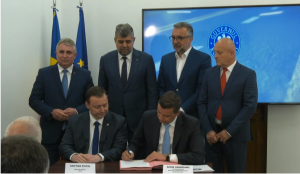 Ciolacu și Grindeanu au semnat la CJ Buzău primul contract pentru construcția autostrăzii Ploiești-Buzău