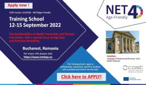 Ultimele înscrieri la prima Școală europeană de vară COST NET4 Age organizată la București