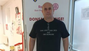 Un jandarm din Maramureș a donat sânge de 100 de ori!