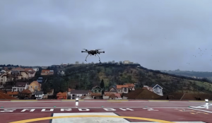 Dronă medicală, testată în premieră în România, de SCJU Oradea (VIDEO)