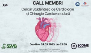 Studenții UMFCD, invitați să se înscrie în Cercul de Cardiologie și Chirurgie Cardiovasculară