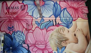 Săptămâna Mondială a Alăptării marcată prin inaugurarea unei picturi murale la Maternitatea Giulești